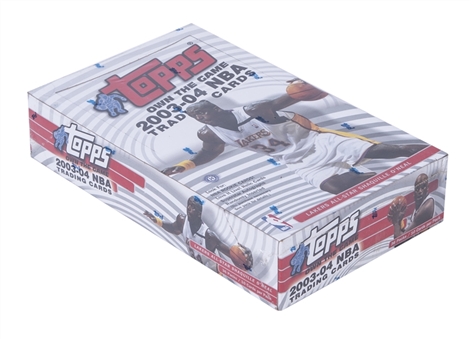 2003-04 Topps Basketball Unopened Hobby Box (36 Packs) - Possible LeBron James Rookie Card!